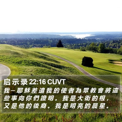启 示 录 22:16 CUVT Bible Verse Image