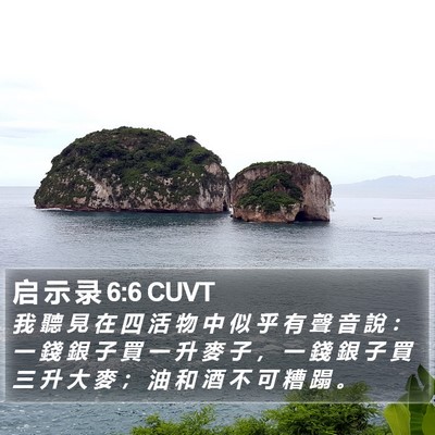 启 示 录 6:6 CUVT Bible Verse Image