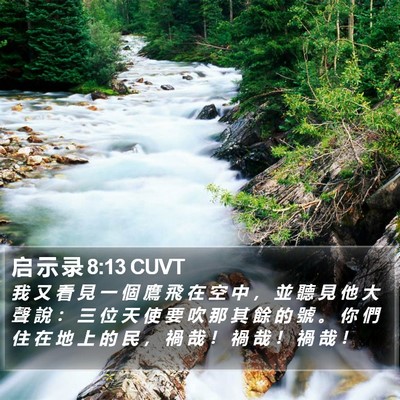 启 示 录 8:13 CUVT Bible Verse Image