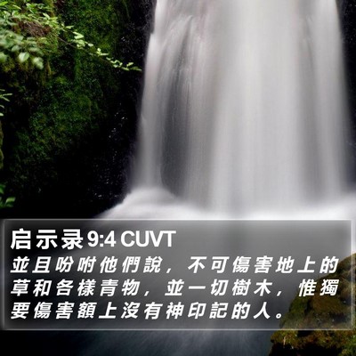 启 示 录 9:4 CUVT Bible Verse Image