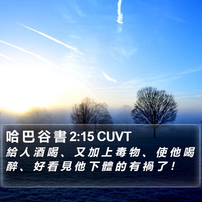 哈 巴 谷 書 2:15 CUVT Bible Verse Image
