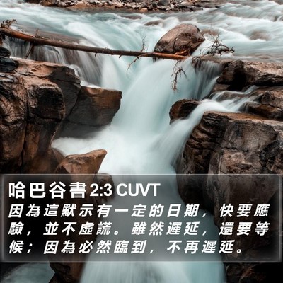 哈 巴 谷 書 2:3 CUVT Bible Verse Image