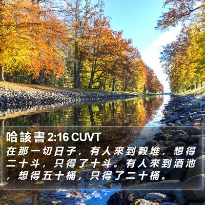 哈 該 書 2:16 CUVT Bible Verse Image