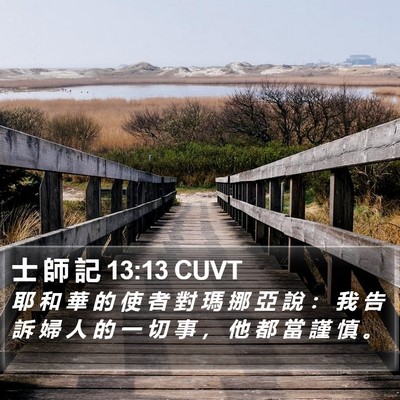 士 師 記 13:13 CUVT Bible Verse Image