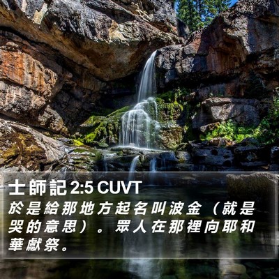 士 師 記 2:5 CUVT Bible Verse Image