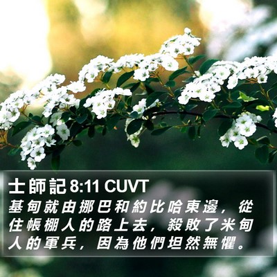 士 師 記 8:11 CUVT Bible Verse Image