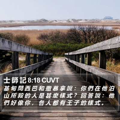 士 師 記 8:18 CUVT Bible Verse Image