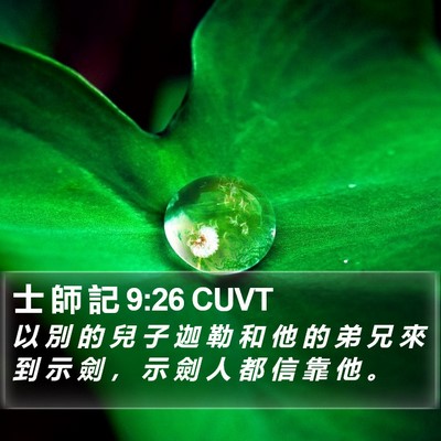 士 師 記 9:26 CUVT Bible Verse Image
