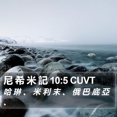 尼 希 米 記 10:5 CUVT Bible Verse Image