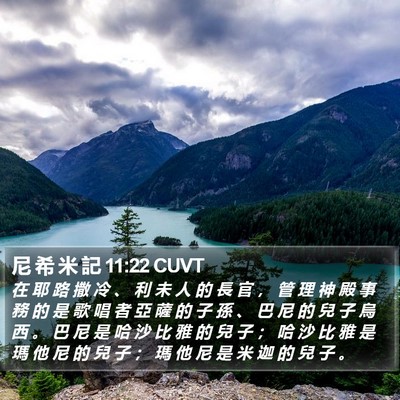 尼 希 米 記 11:22 CUVT Bible Verse Image