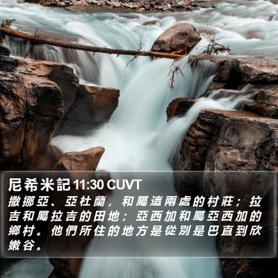 尼 希 米 記 11:30 CUVT Bible Verse Image