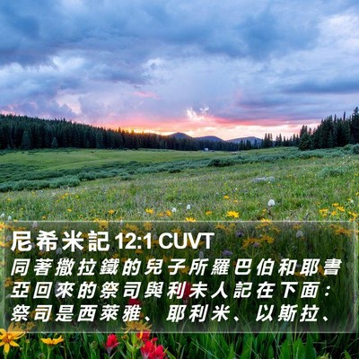 尼 希 米 記 12:1 CUVT Bible Verse Image