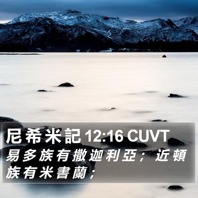 尼 希 米 記 12:16 CUVT Bible Verse Image