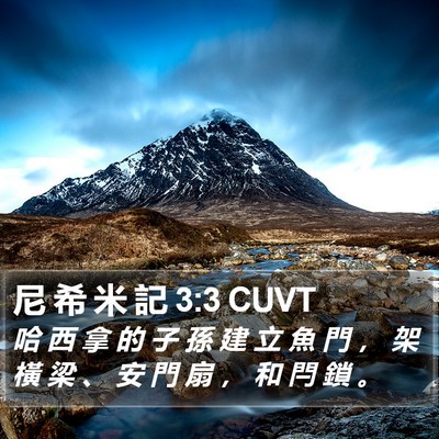 尼 希 米 記 3:3 CUVT Bible Verse Image
