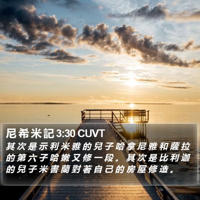 尼 希 米 記 3:30 CUVT Bible Verse Image