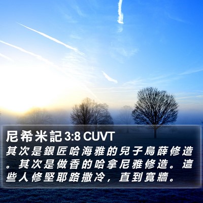尼 希 米 記 3:8 CUVT Bible Verse Image