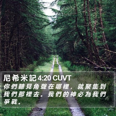 尼 希 米 記 4:20 CUVT Bible Verse Image