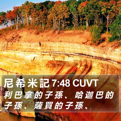尼 希 米 記 7:48 CUVT Bible Verse Image