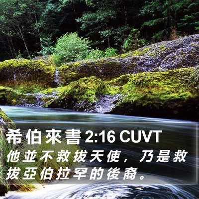 希 伯 來 書 2:16 CUVT Bible Verse Image