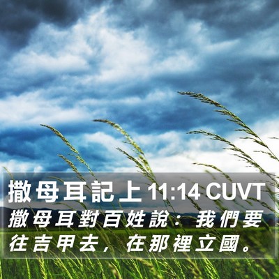 撒 母 耳 記 上 11:14 CUVT Bible Verse Image