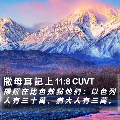 撒 母 耳 記 上 11:8 CUVT Bible Verse Image