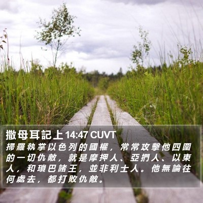 撒 母 耳 記 上 14:47 CUVT Bible Verse Image