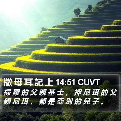 撒 母 耳 記 上 14:51 CUVT Bible Verse Image