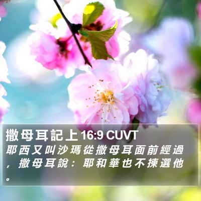 撒 母 耳 記 上 16:9 CUVT Bible Verse Image