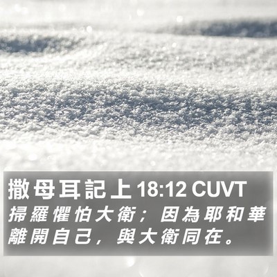 撒 母 耳 記 上 18:12 CUVT Bible Verse Image