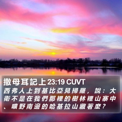 撒 母 耳 記 上 23:19 CUVT Bible Verse Image