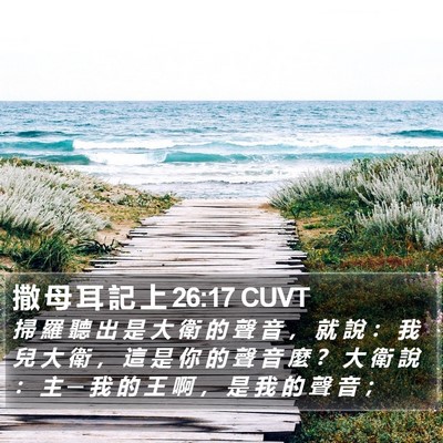 撒 母 耳 記 上 26:17 CUVT Bible Verse Image