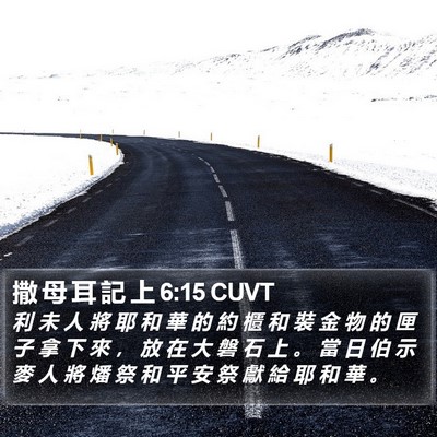 撒 母 耳 記 上 6:15 CUVT Bible Verse Image