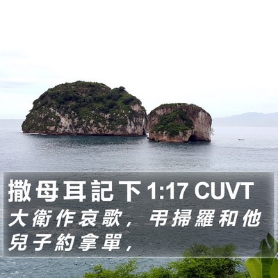 撒 母 耳 記 下 1:17 CUVT Bible Verse Image