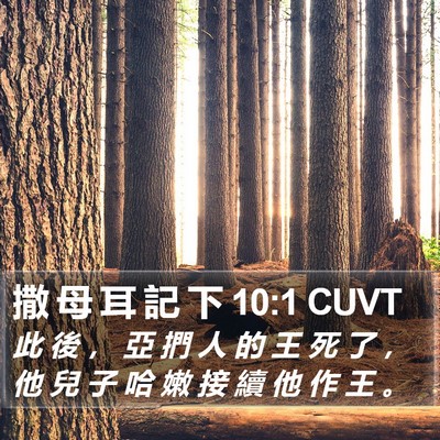 撒 母 耳 記 下 10:1 CUVT Bible Verse Image