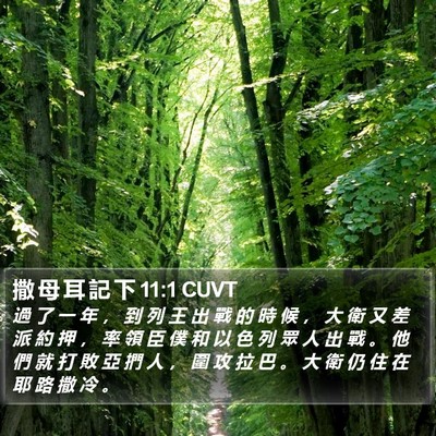 撒 母 耳 記 下 11:1 CUVT Bible Verse Image