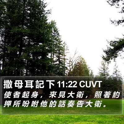 撒 母 耳 記 下 11:22 CUVT Bible Verse Image