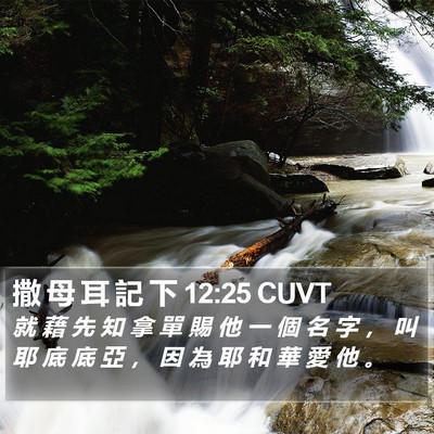 撒 母 耳 記 下 12:25 CUVT Bible Verse Image