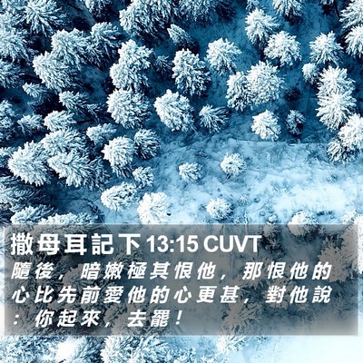 撒 母 耳 記 下 13:15 CUVT Bible Verse Image