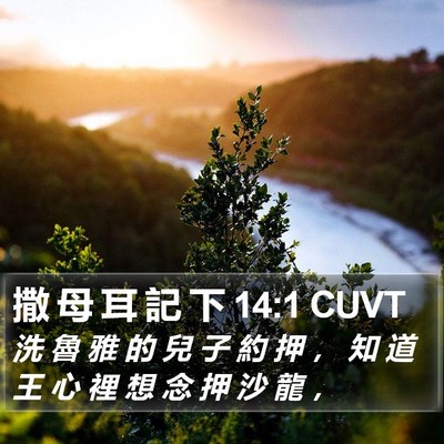 撒 母 耳 記 下 14:1 CUVT Bible Verse Image