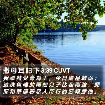 撒 母 耳 記 下 3:39 CUVT Bible Verse Image