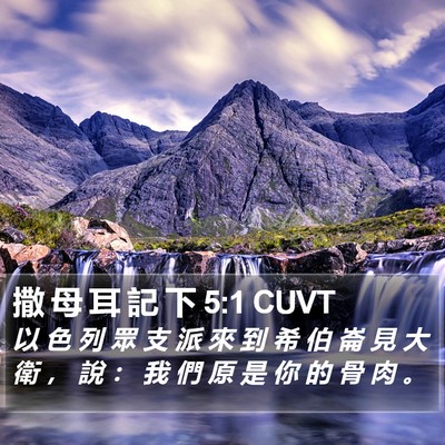 撒 母 耳 記 下 5:1 CUVT Bible Verse Image