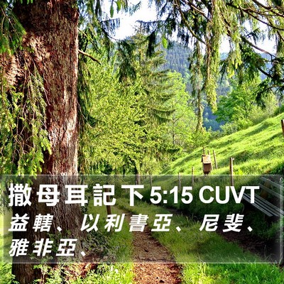 撒 母 耳 記 下 5:15 CUVT Bible Verse Image
