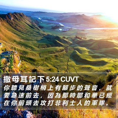 撒 母 耳 記 下 5:24 CUVT Bible Verse Image