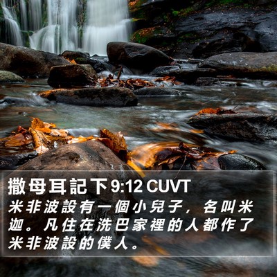 撒 母 耳 記 下 9:12 CUVT Bible Verse Image