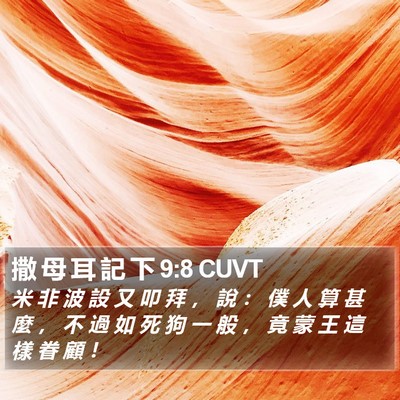 撒 母 耳 記 下 9:8 CUVT Bible Verse Image