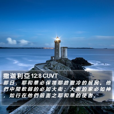撒 迦 利 亞 12:8 CUVT Bible Verse Image