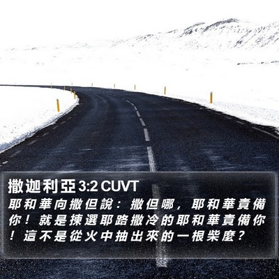 撒 迦 利 亞 3:2 CUVT Bible Verse Image