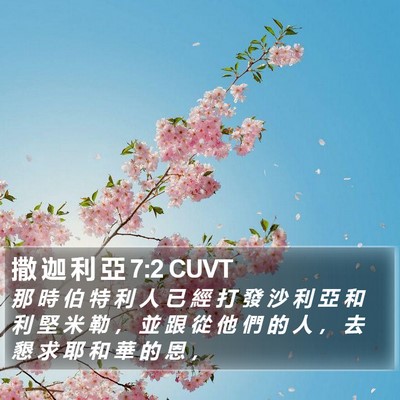 撒 迦 利 亞 7:2 CUVT Bible Verse Image