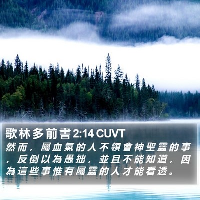 歌 林 多 前 書 2:14 CUVT Bible Verse Image