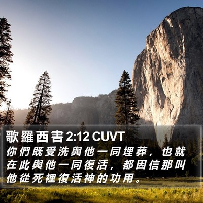 歌 羅 西 書 2:12 CUVT Bible Verse Image